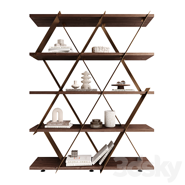 Shelving unit Tonin Casa Castle 3DSMax File - thumbnail 1