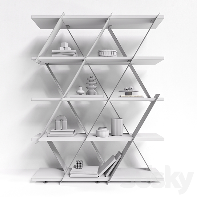 Shelving unit Tonin Casa Castle 3DSMax File - thumbnail 6