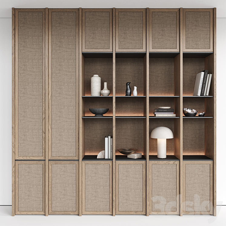 Shelving with decor 2 3DS Max - thumbnail 2