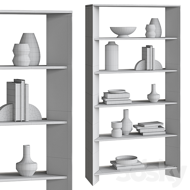 Terrazza rack Crate&Barrel 3DS Max Model - thumbnail 3