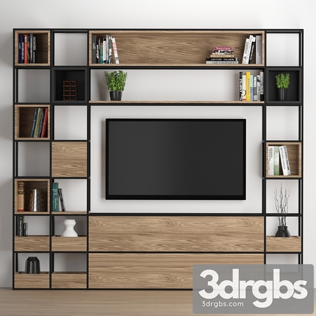 Tv wall 23 2 3dsmax Download - thumbnail 1