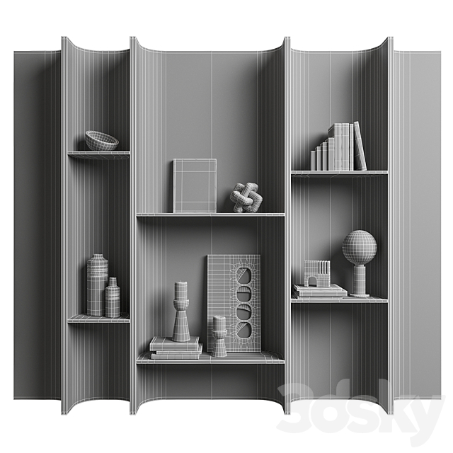 Vertical rack-shelf NG4 3DS Max Model - thumbnail 6