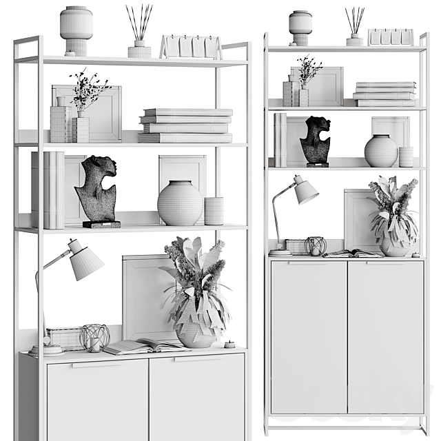 Wardrobe & Display cabinets 01 3DSMax File - thumbnail 4