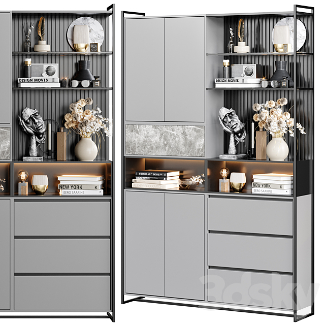 Wardrobe & Display cabinets 02 3DSMax File - thumbnail 2