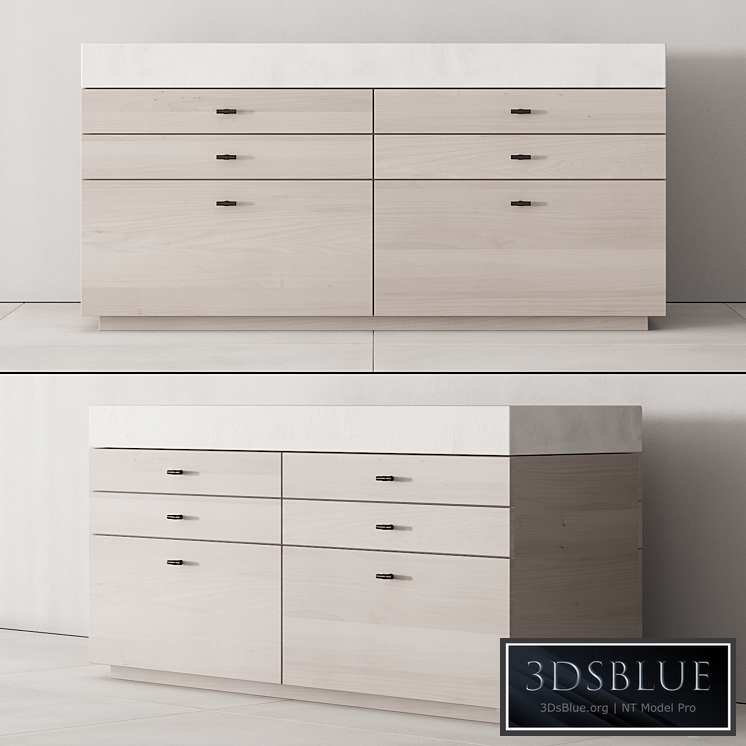 173 cabinet furniture 04 minimal wardrobe kit P02 island 3DS Max - thumbnail 3