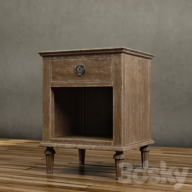 20in. MAISON OPEN NIGHTSTAND 3DSMax File - thumbnail 3