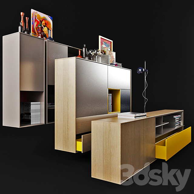 A set of furniture C_Day _ TREKU 3DS Max Model - thumbnail 2