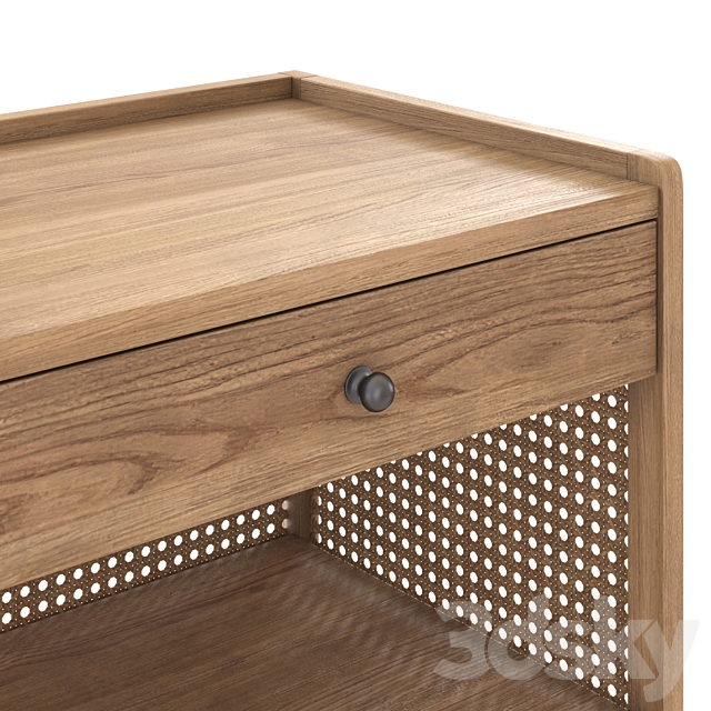 Abel bedside table by OKA 3ds Max - thumbnail 3