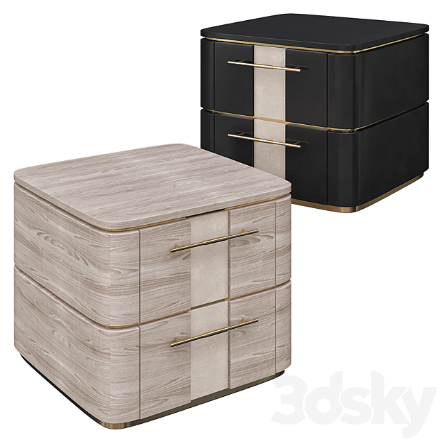 Agra Bedside Table Frato Interiors 3DSMax File - thumbnail 1