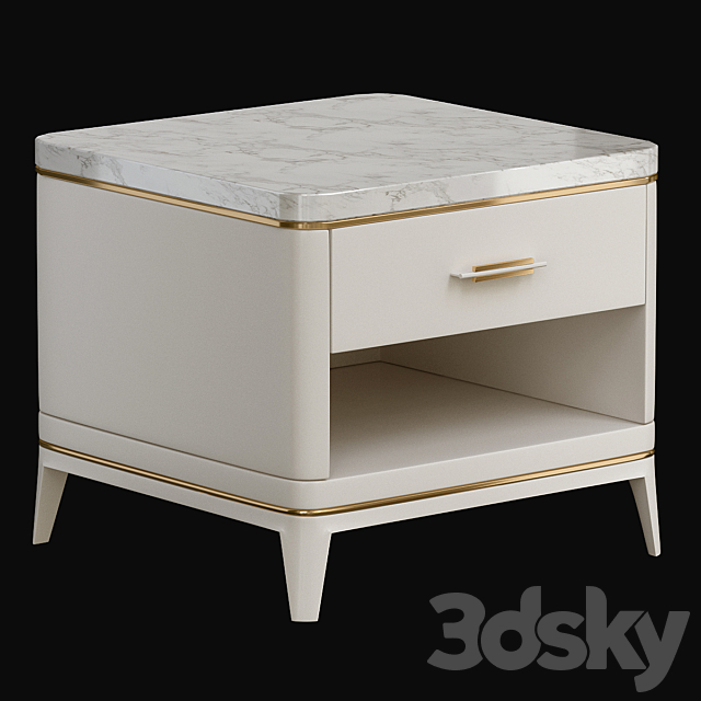 Agra Bedside Table Frato Interiors 3DSMax File - thumbnail 1