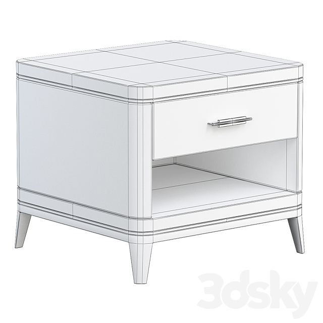 Agra Bedside Table Frato Interiors 3DSMax File - thumbnail 2