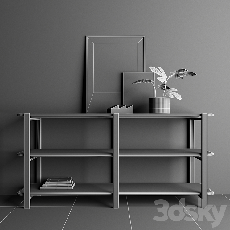 ALAKA Shelving unit \/ retegui 3DS Max - thumbnail 2