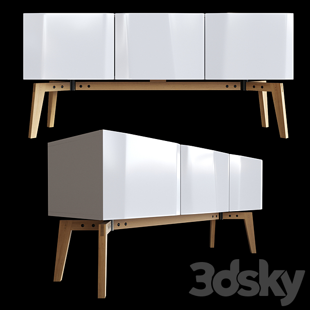 Alba Credenza by CB2 3DSMax File - thumbnail 1