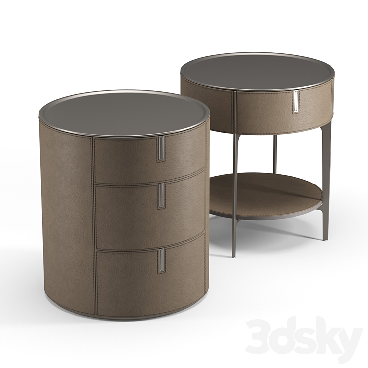 “Alivar “”Round”” bedside table” 3DS Max - thumbnail 1