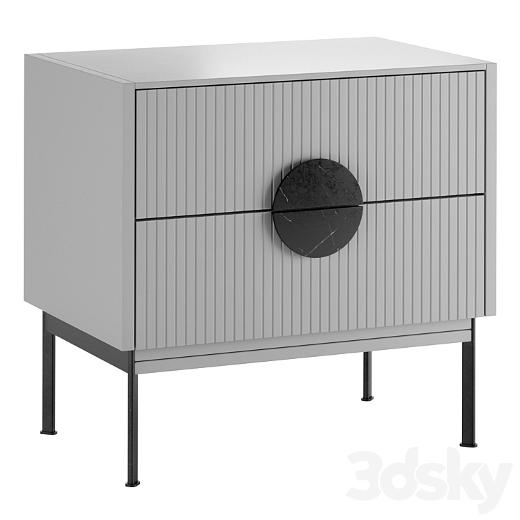 ALTO nightstand bedside table 3DS Max - thumbnail 2