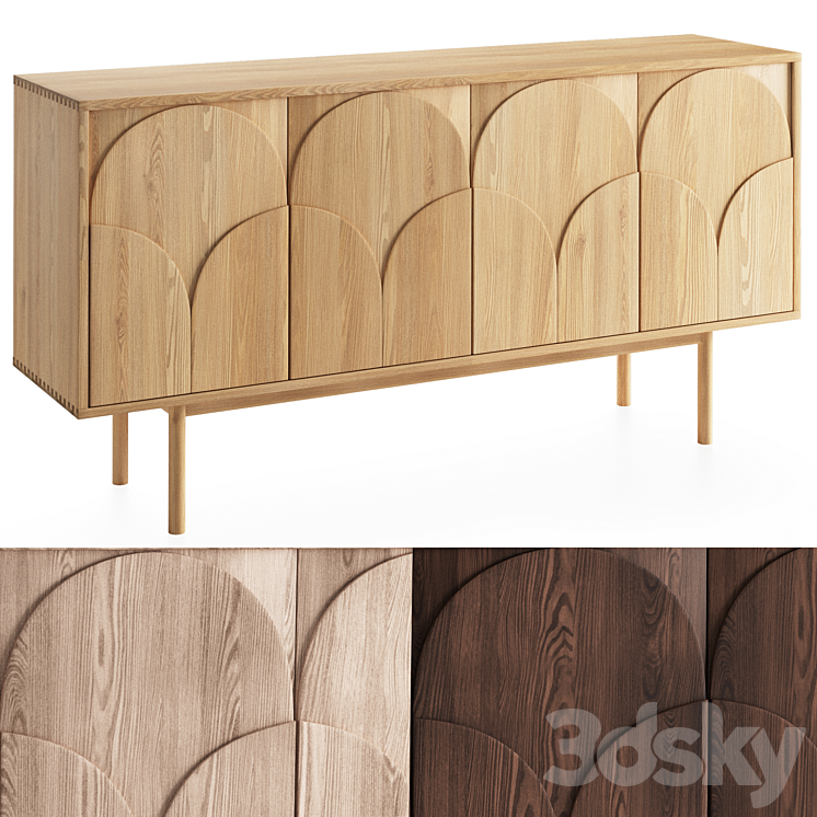 Amalfi Sideboard Ercol 3DS Max - thumbnail 1