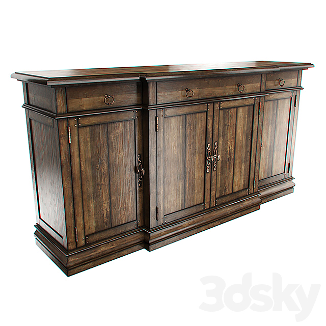 Ambella Home Collection Aspen Sideboard 3DSMax File - thumbnail 1