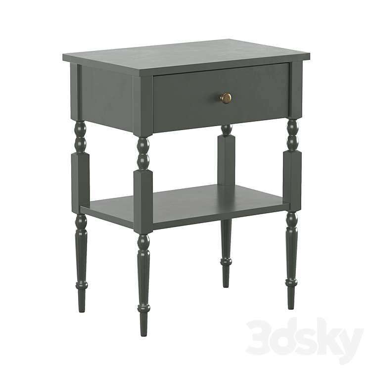 Angy bedside table by La Redoute 3DS Max Model - thumbnail 1