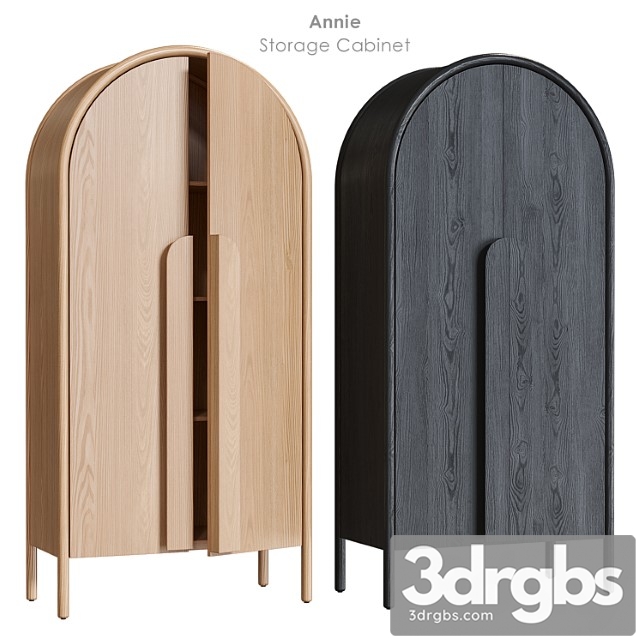 Annie Natural Storage Cabinet 3dsmax Download - thumbnail 1