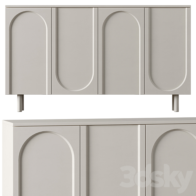 Arch Sideboard Buffet n01 3ds Max - thumbnail 1