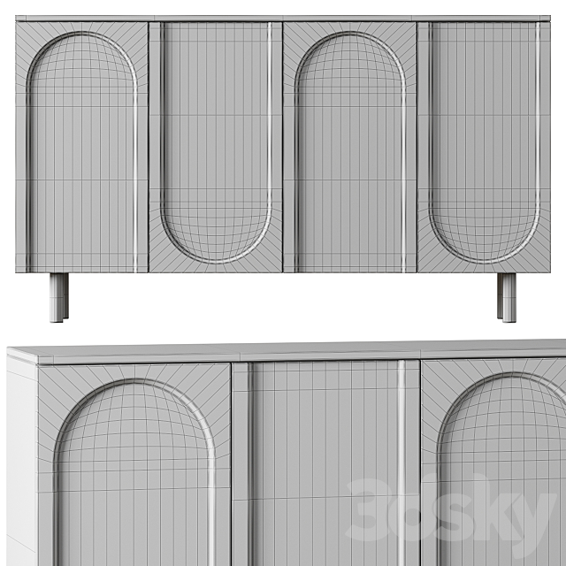 Arch Sideboard Buffet n01 3ds Max - thumbnail 3