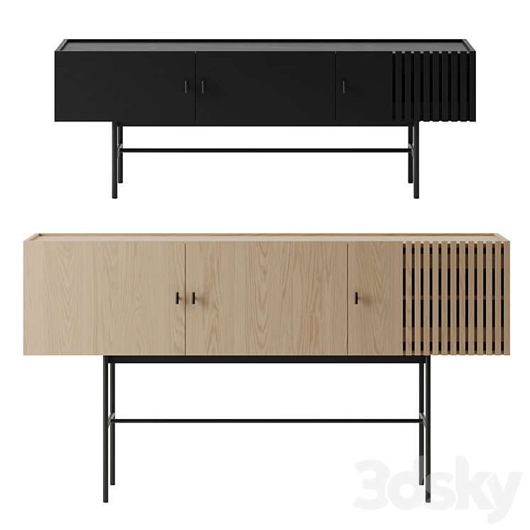 Array sideboard by Woud 3DS Max Model - thumbnail 1