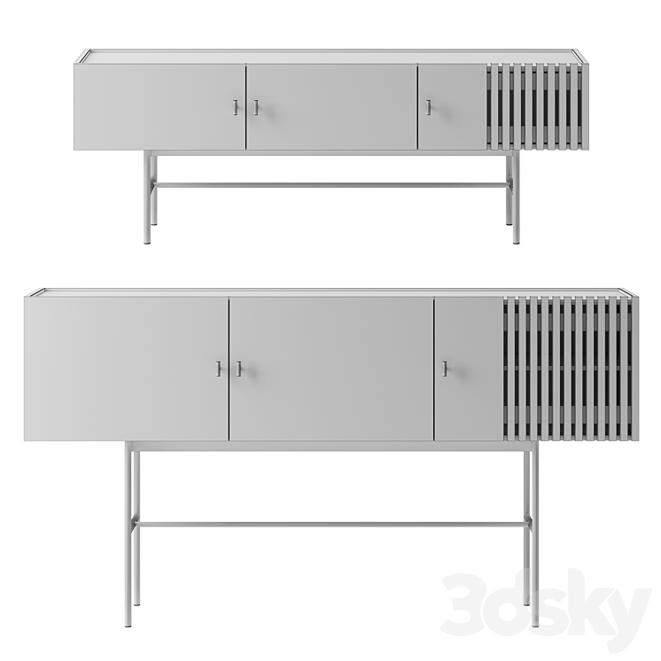 Array sideboard by Woud 3DS Max Model - thumbnail 2