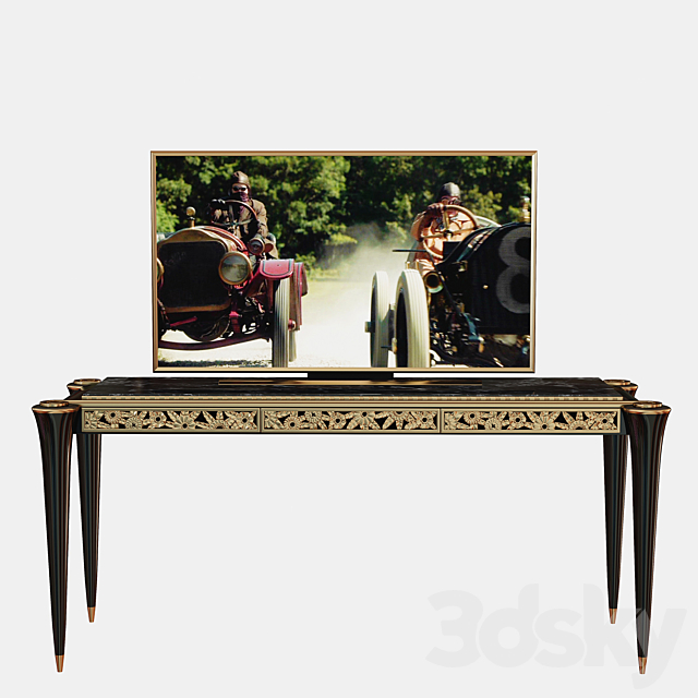 Art deco table for TV 3DSMax File - thumbnail 2