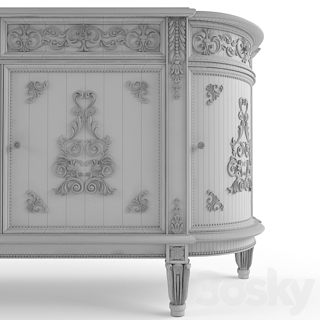 ARTEARREDO Diner du Roi buffet Limoges 3DSMax File - thumbnail 3