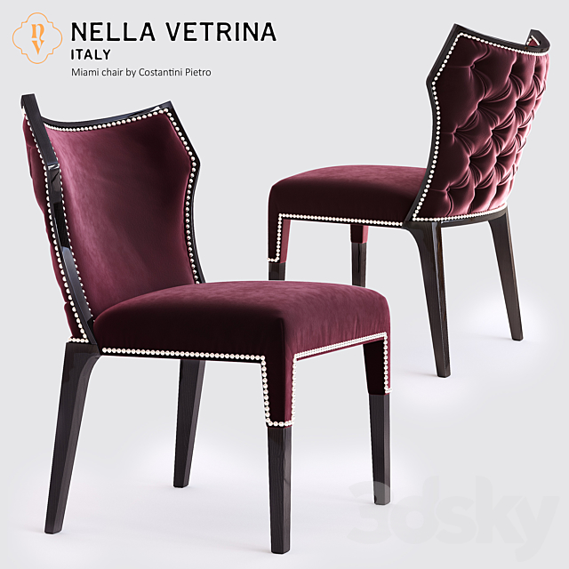 ARTERIORS Home Gatsby Cocktail Cabinet Miami Chair Decor Set 3DSMax File - thumbnail 2