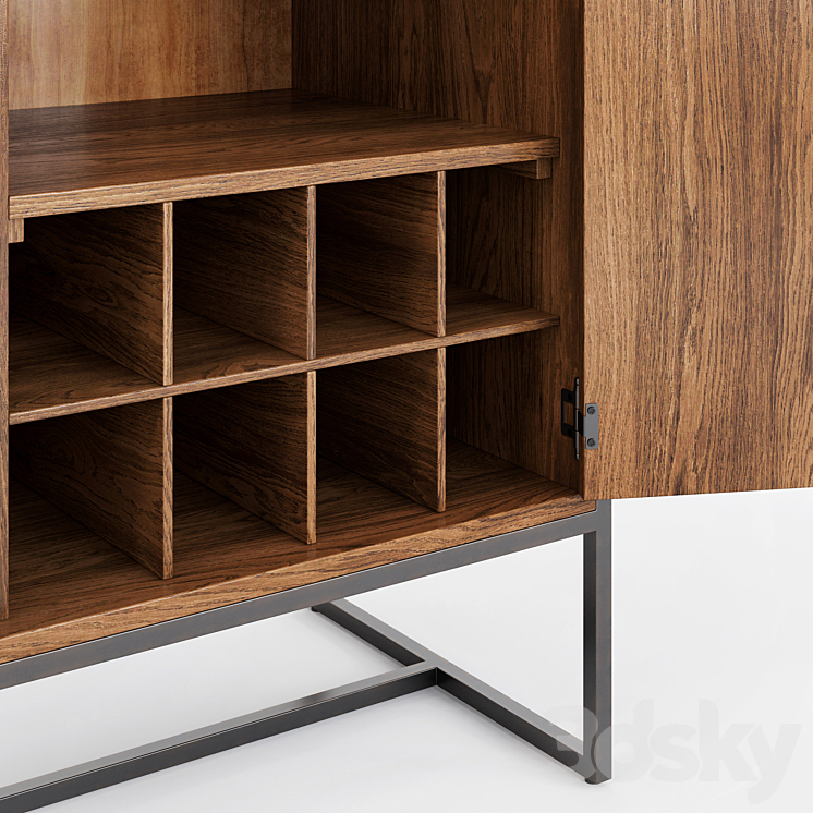 Article_Oscuro Walnut Cabinet 3DS Max - thumbnail 2