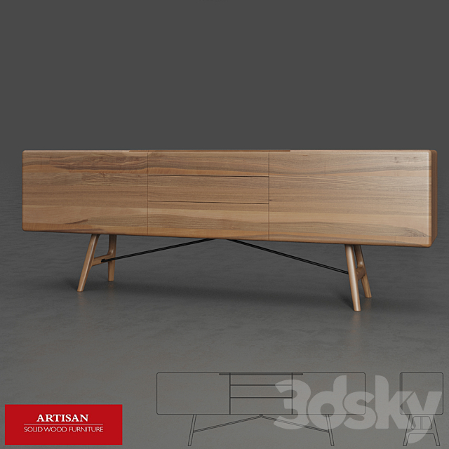 Artisan _ Tesa sideboard 3DSMax File - thumbnail 1