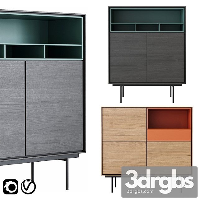 Aura High Sideboards By Treku 3dsmax Download - thumbnail 1