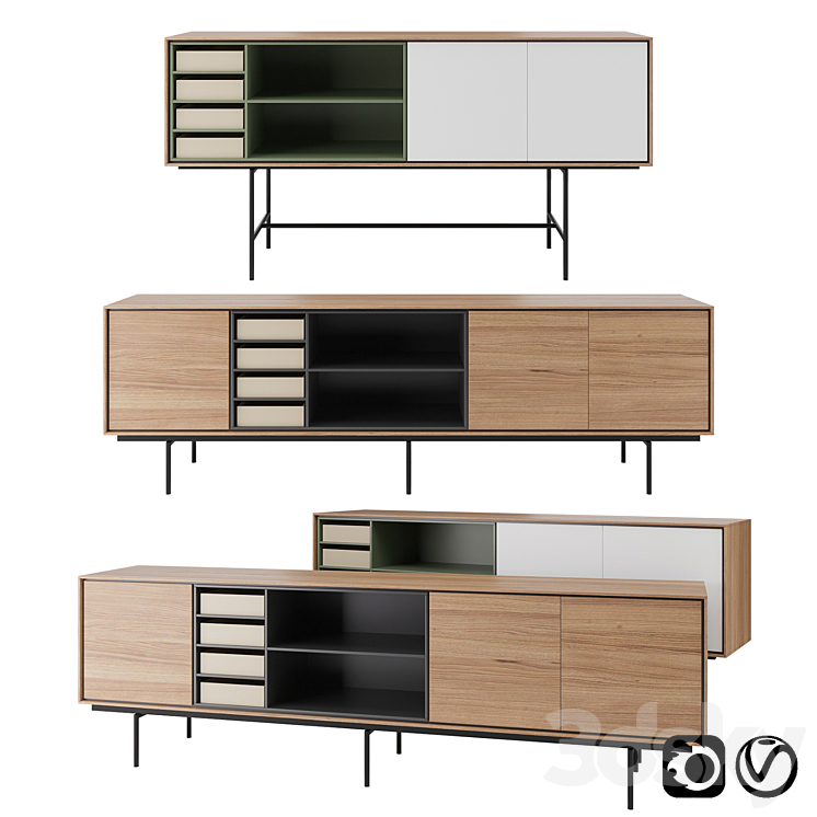 Aura Sideboard by Treku 3DS Max - thumbnail 1