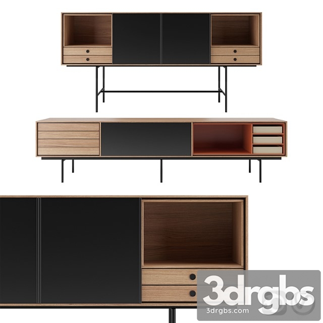 Aura sideboard with adjustable front panel by treku 2 3dsmax Download - thumbnail 1