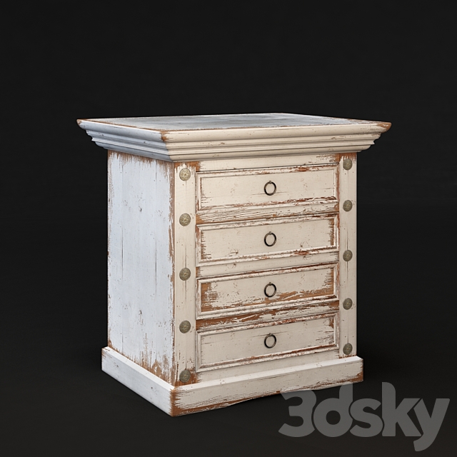 Azia house Drawers 3DS Max Model - thumbnail 1