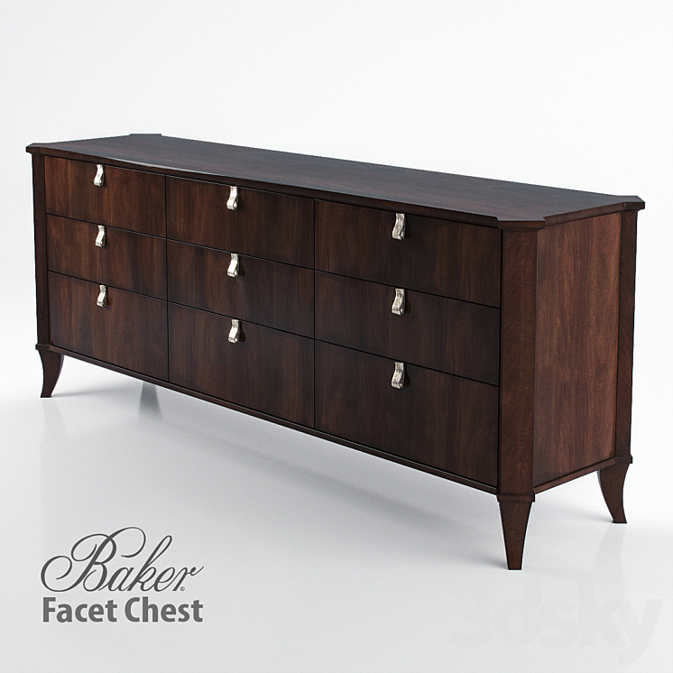 BAKER FACET CHEST 3DS Max - thumbnail 1