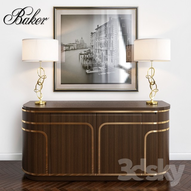 Baker Modern sideboard 3DS Max - thumbnail 3