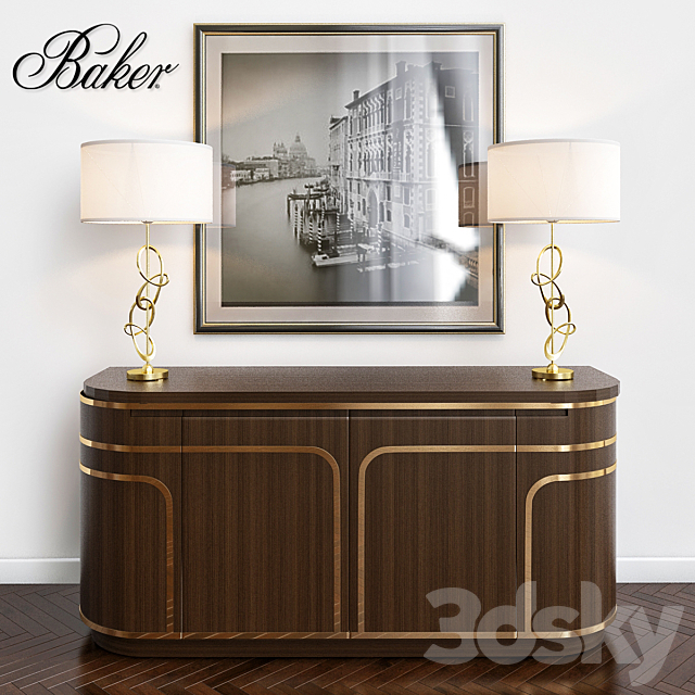 Baker Modern sideboard 3DSMax File - thumbnail 1