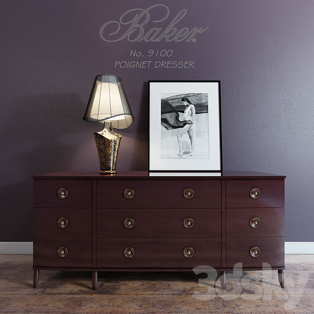 BAKER POIGNET DRESSER No. 9100 3DSMax File - thumbnail 1