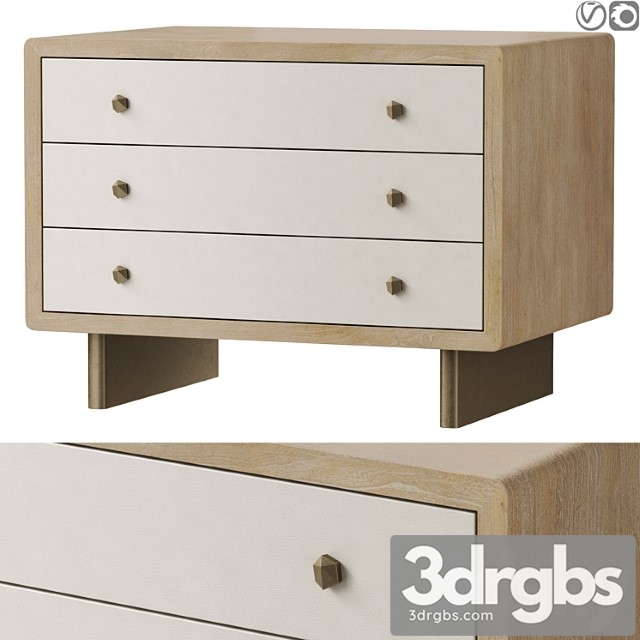 Baker Radius Nightstand 1 3dsmax Download - thumbnail 1