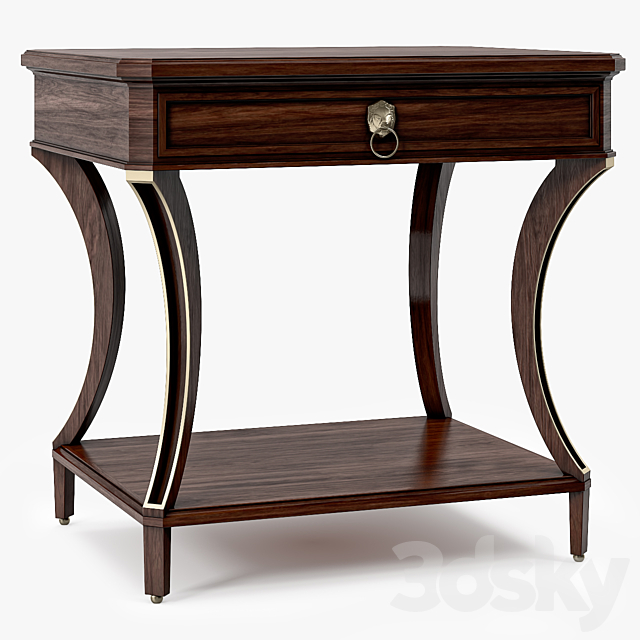 Bakerfurniture Lamp Table 3DS Max Model - thumbnail 2