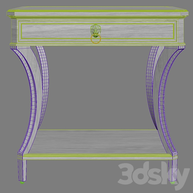 Bakerfurniture Lamp Table 3DS Max Model - thumbnail 4