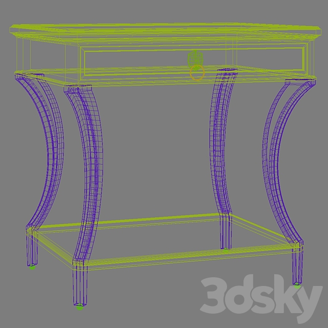 Bakerfurniture Lamp Table 3DS Max Model - thumbnail 5