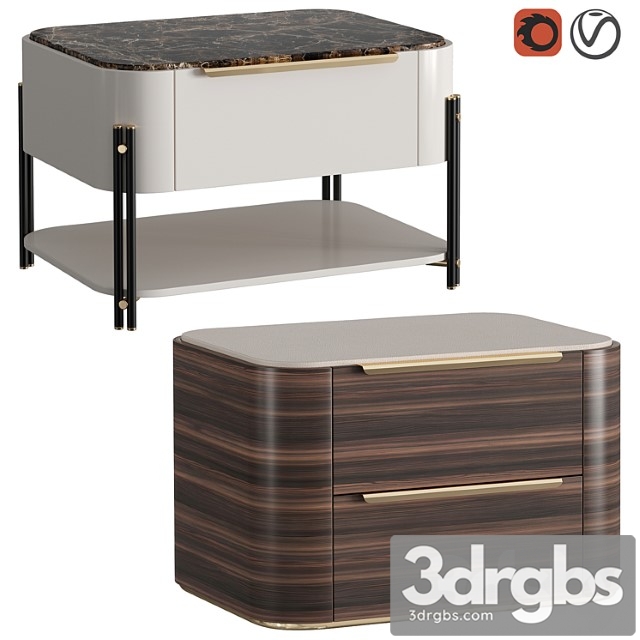 Bamboo bedside tables - thumbnail 1