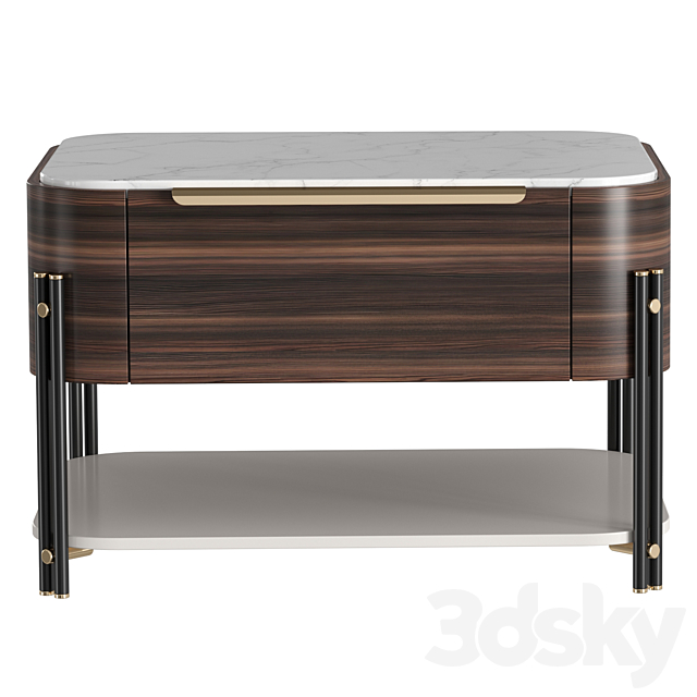 BAMBOO I bedside table 3DSMax File - thumbnail 2