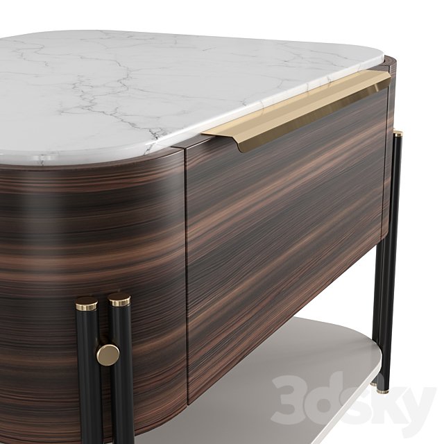 BAMBOO I bedside table 3DSMax File - thumbnail 4