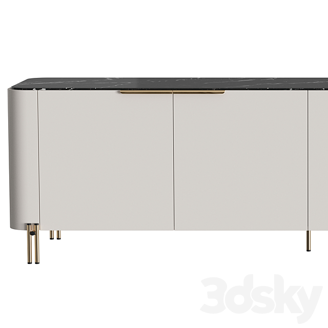 BAMBOO sideboard 3DS Max Model - thumbnail 3