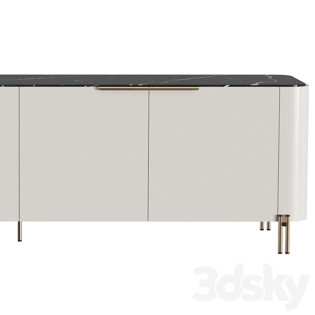 BAMBOO sideboard 3DS Max Model - thumbnail 4