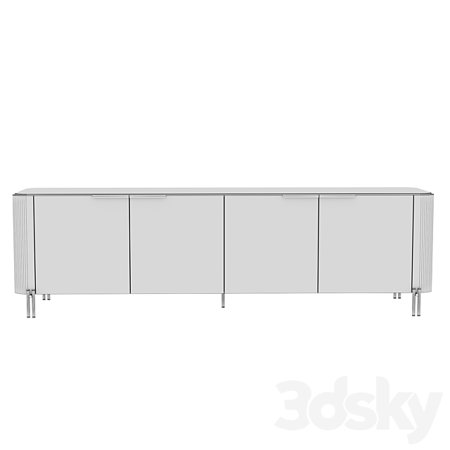 BAMBOO sideboard 3DS Max Model - thumbnail 6